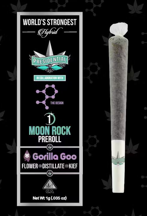Photograph of product: GORILLA GOO | MOON ROCK PRE ROLL | 1G | HYBRID
