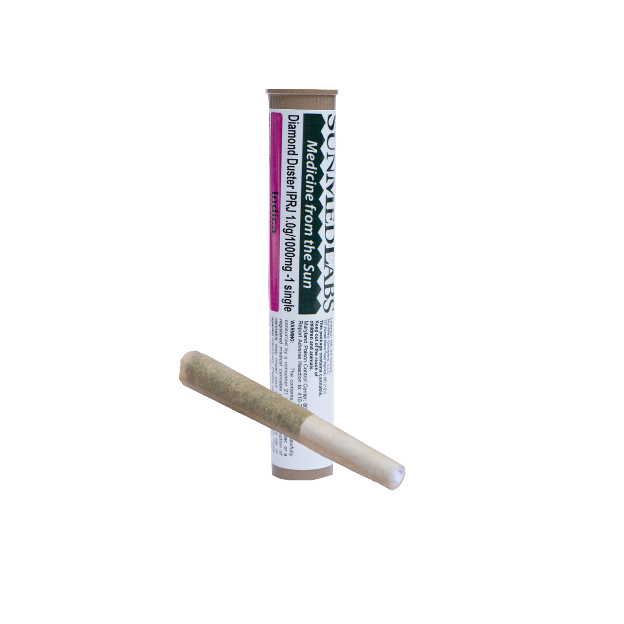 Photograph of product: Purple Urkle Diamond Infused Pre-roll - 1g