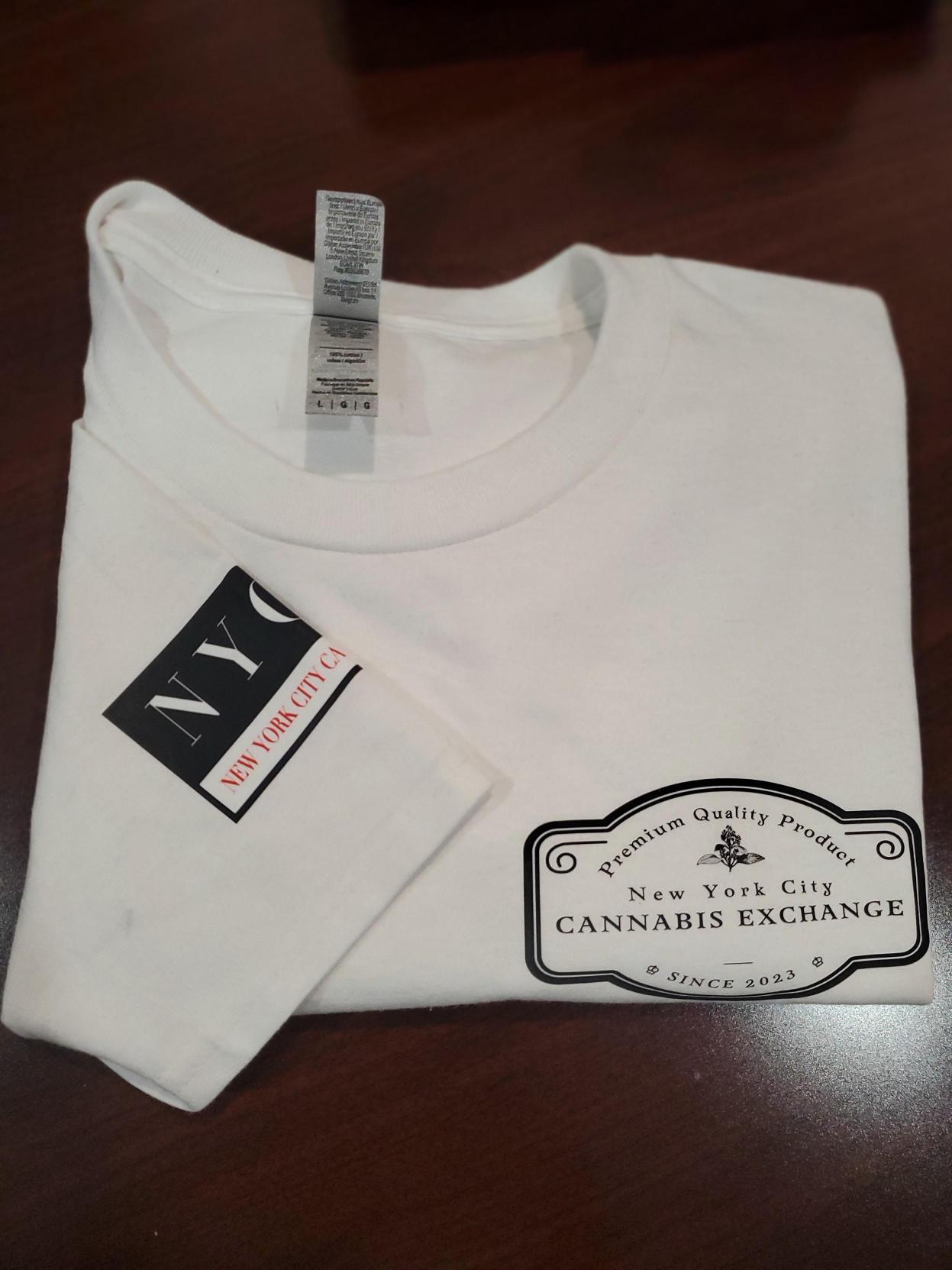 Photograph of product: NYCCE T-Shirt Print Gildan White XL