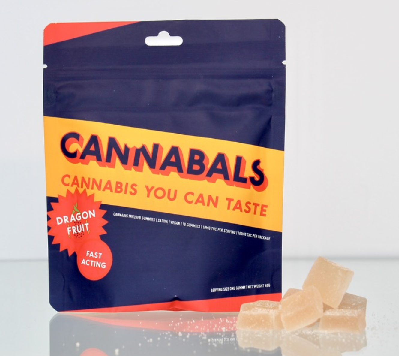 Photograph of product: Cannabals | Dragon Fruit | 100mg | 10ct
