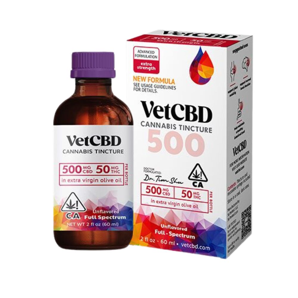 Photograph of product: 10:1 EXTRA STRENGTH TINCTURE 500MG - VET CBD