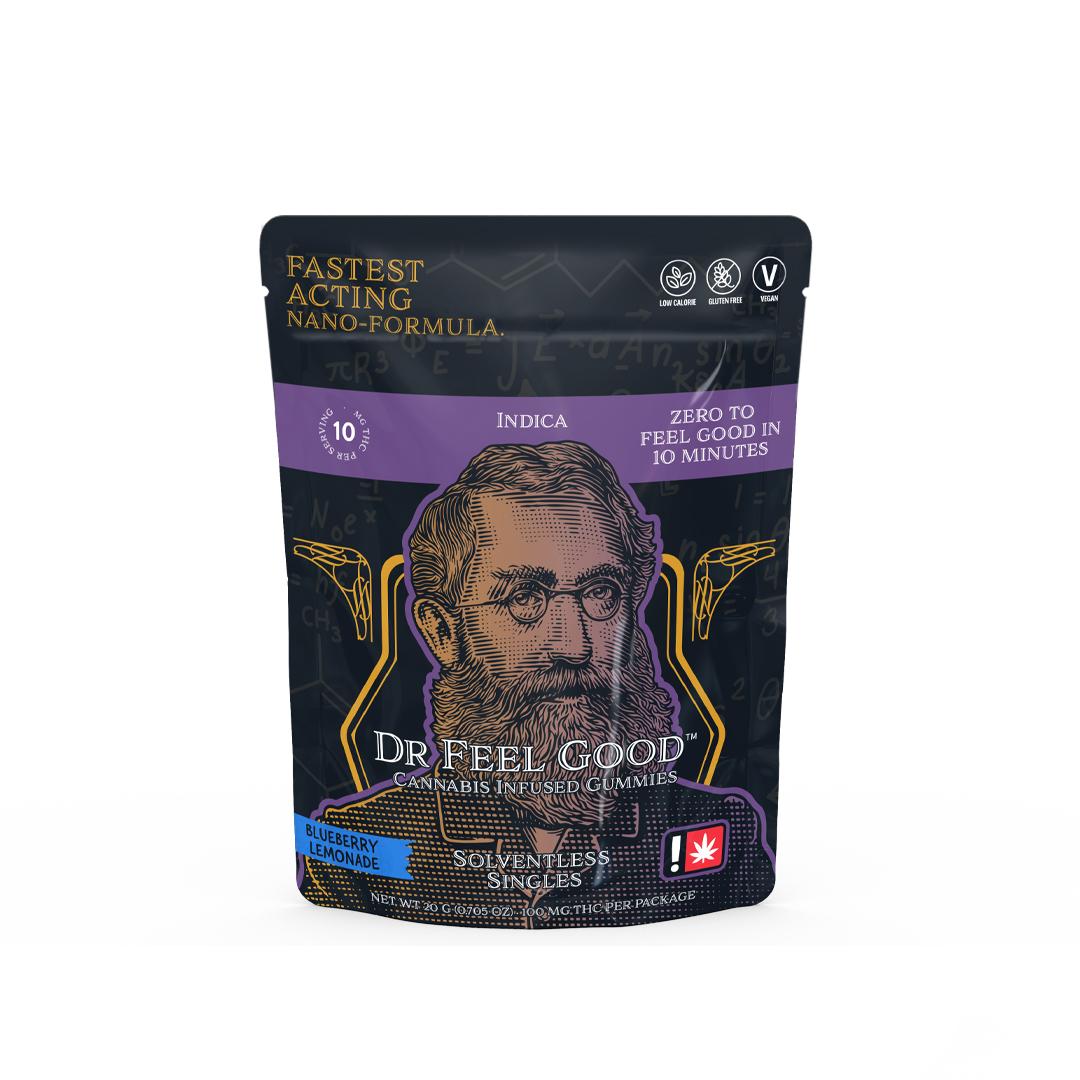 Photograph of product: Dr. Feel Good Single Gummy Blueberry Lemonade Oui'd