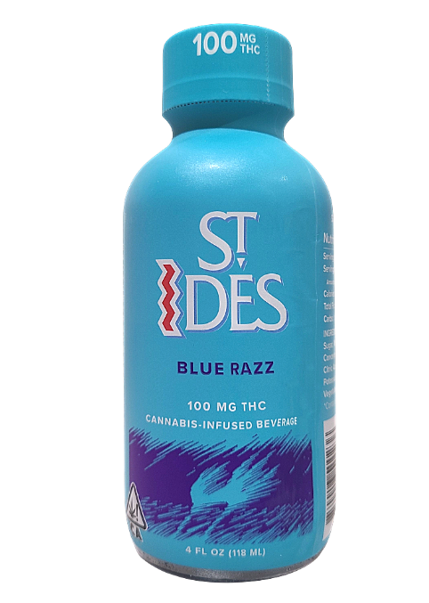 Photograph of product: SHOT - BLUE RAZZ 100MG - ST. IDES
