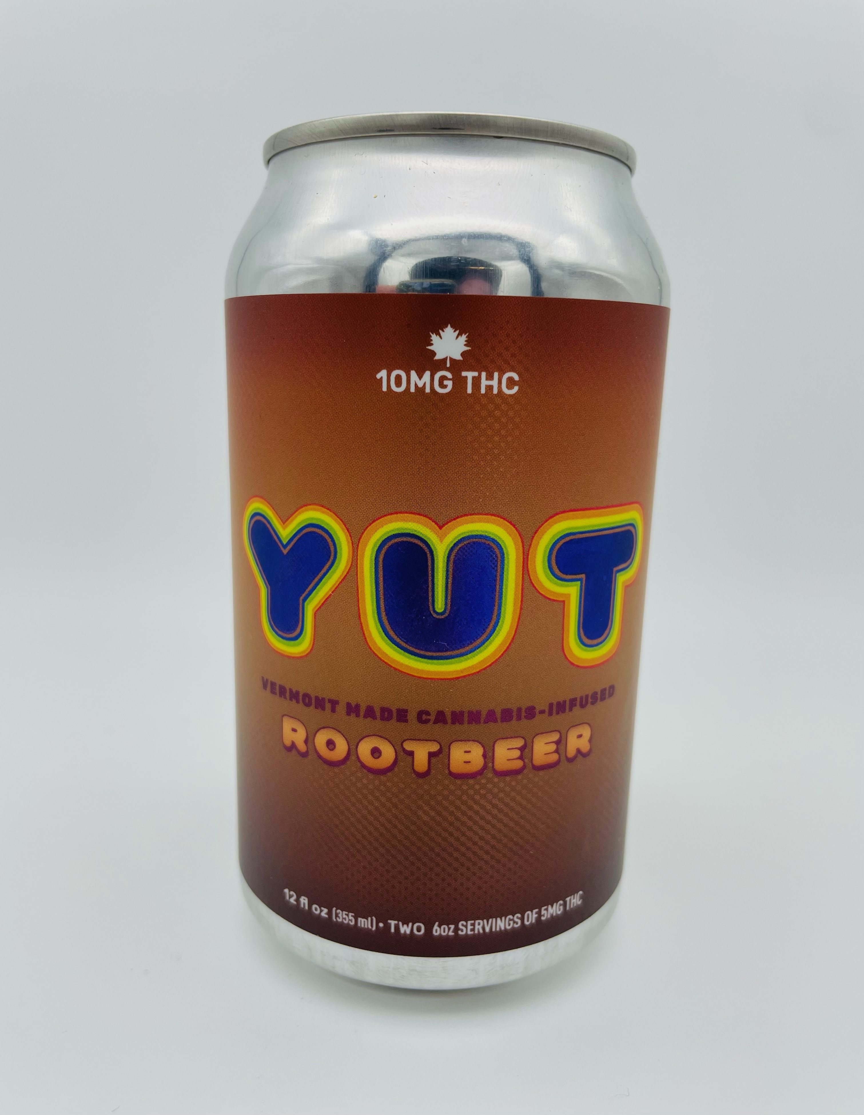 Photograph of product: YUT | Rootbeer Seltzer | Drink | 10 mg