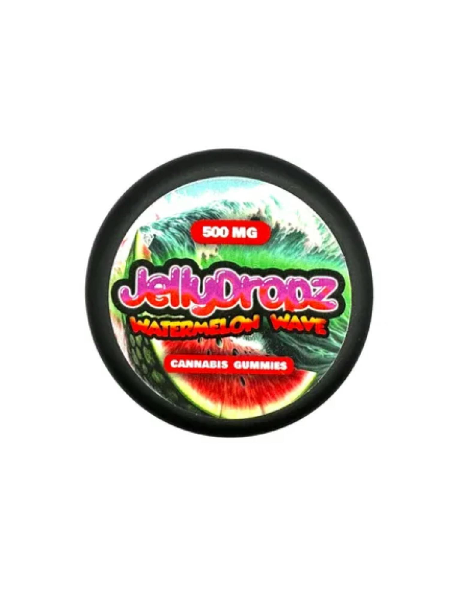 Photograph of product: Jelly Dropz Gummies | Watermelon Wave | 500mg