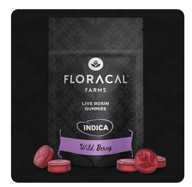 Photograph of product: FLORACAL WILD BERRY LIVE ROSIN 10PK GUMMIES 100MG