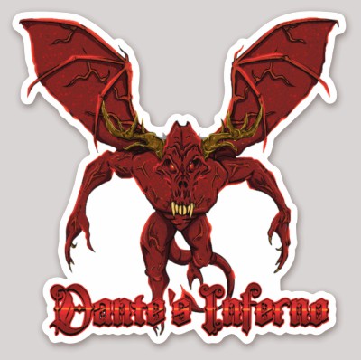 Photograph of product: LRP Cultivar Sticker - Dante's Inferno (TAX INCLUDED)
