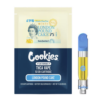 Photograph of product: Cookies | London Pound Cake 75 | 510 Cartridge | 1g