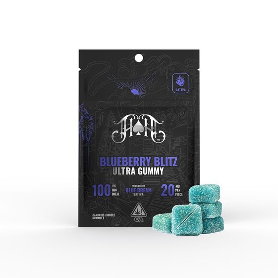 Photograph of product: [Heavy Hitters] TH-oui Gummies - 100mg - Blueberry Blitz (S) - 