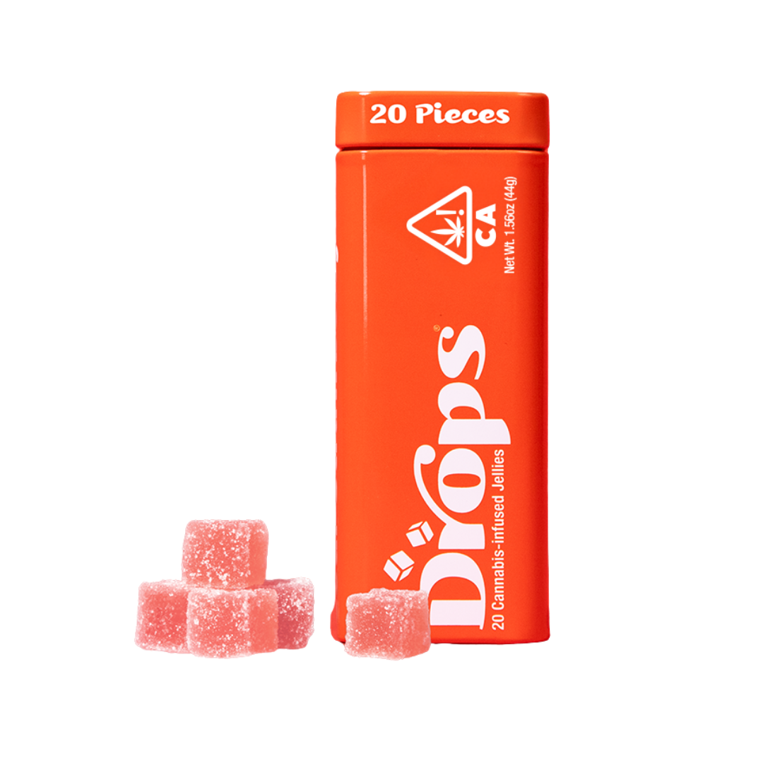 Photograph of product: STRAWBERRY LIVE ROSIN GUMMIES 20-PACK  (1 TH-oui: 1 CBG: 2 TH-oui-V)