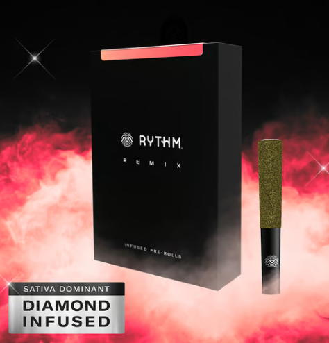 Photograph of product: Rythm REMIX | Strawberry Sour Diesel | 5pk/2.25g