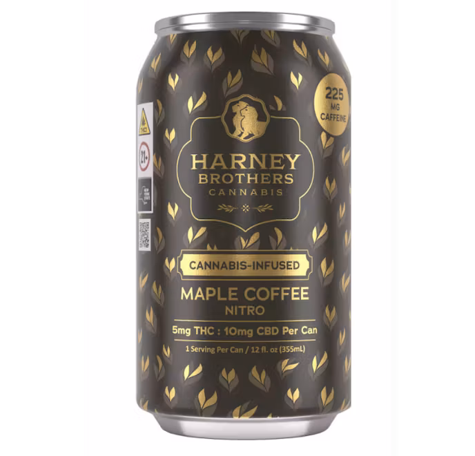 Photograph of product: Harney Brothers | Maple Nitro Coffee | Oui'd-Hybrid | Beverage | 10mg 1:1 | 12oz
