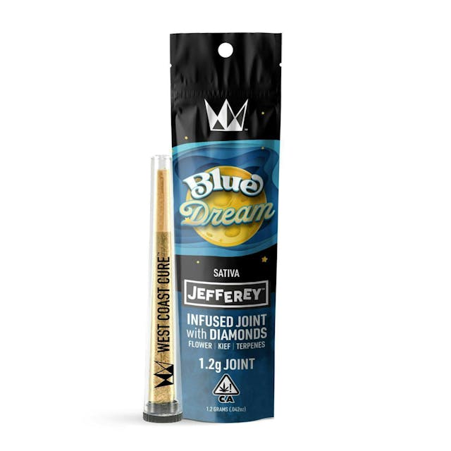 Photograph of product: Blue Dream (S) - 1.2g Jefferey Infused Pre Roll - Blue Dream (S)