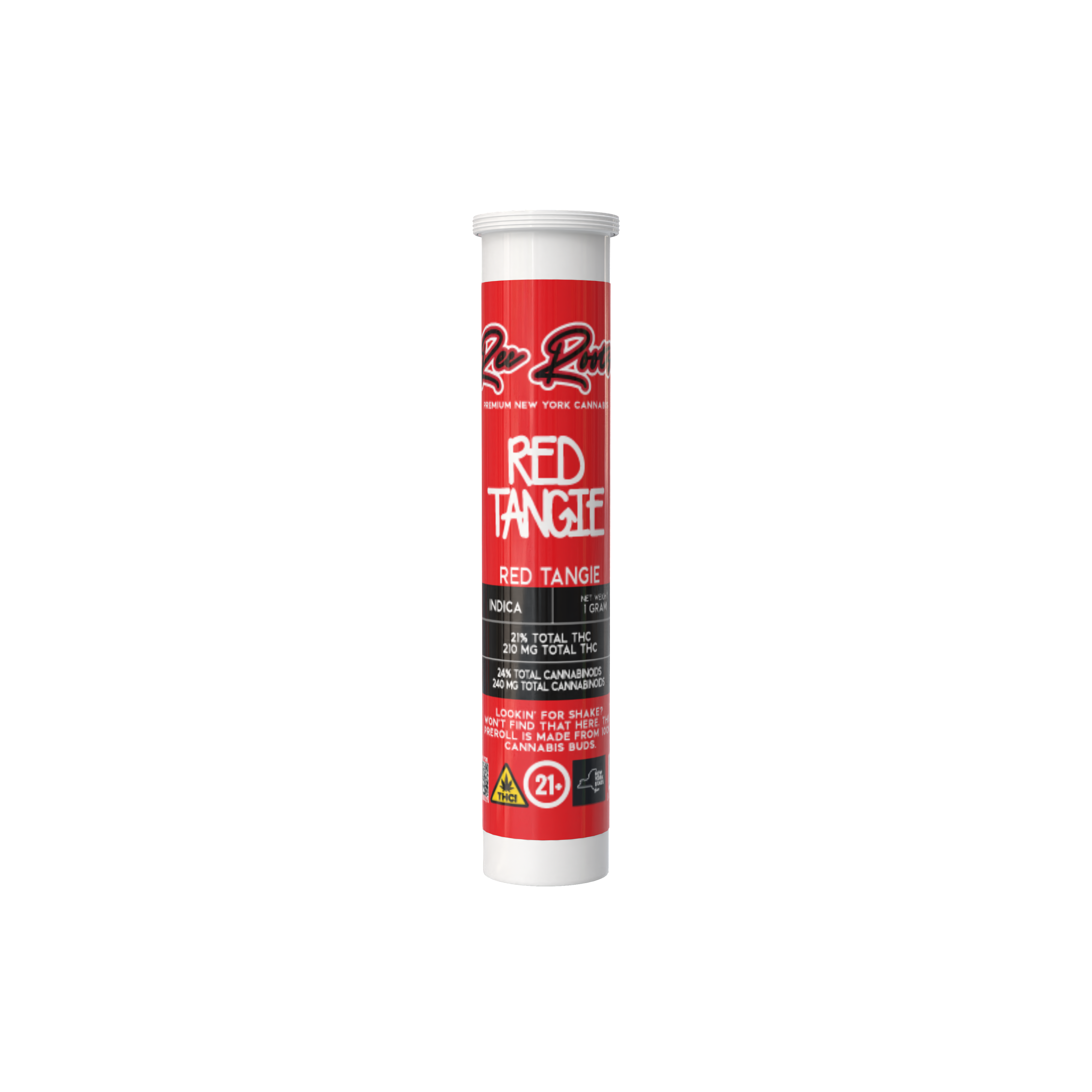 Photograph of Product: Rec Roots | Red Tangie | Pre-Roll | Indica