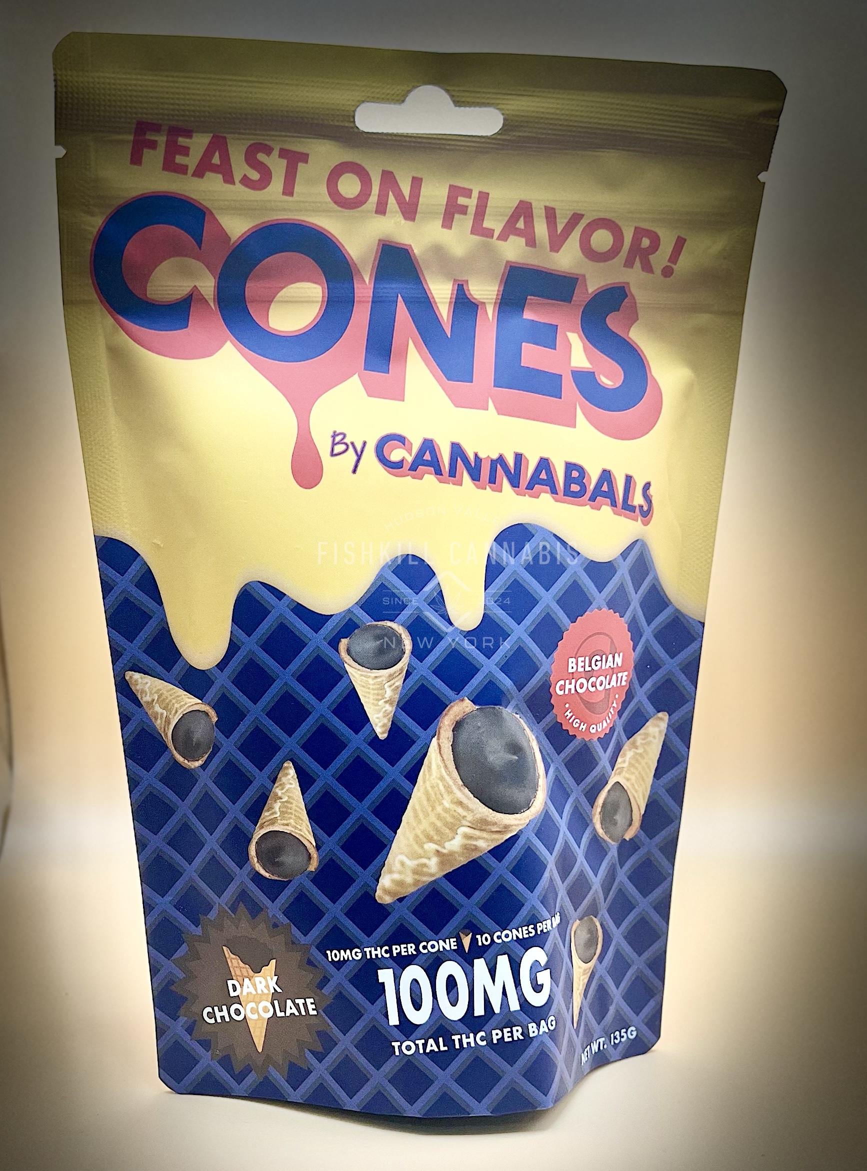 Photograph of product: Dark Chocolate Cones- 10pk Chocolate - Cannabals
