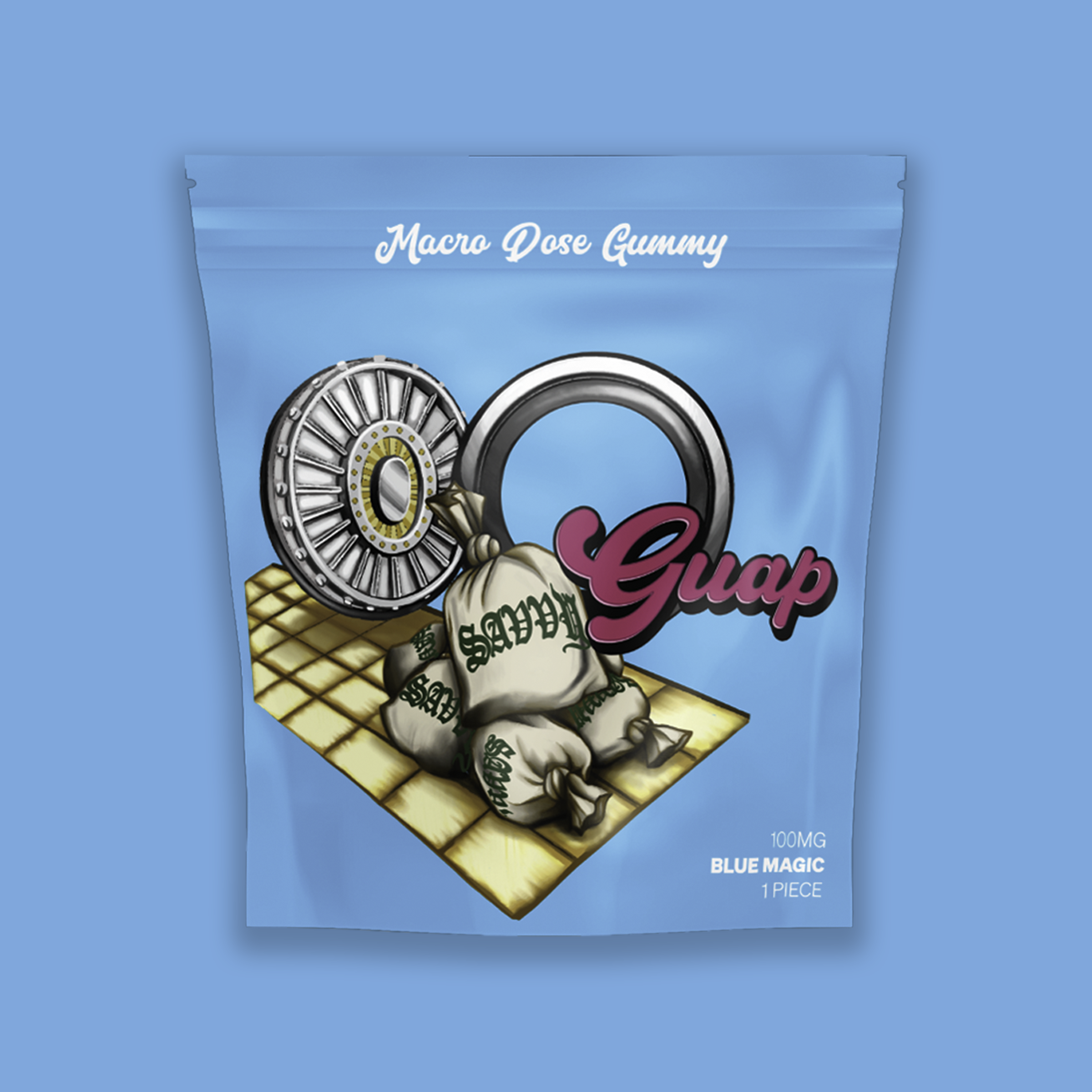 Photograph of product: Savvy Guap Blue Magic Gummies 100mg/.1