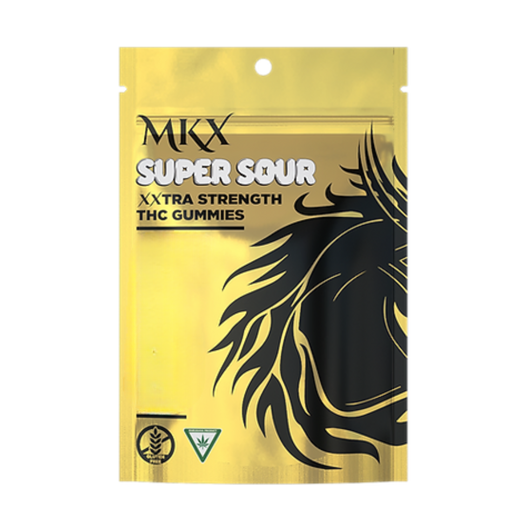 Photograph of product: MKX | Strawberry Kush Super Sour Gummies | 200mg