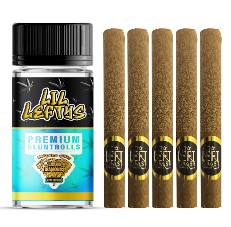 Photograph of product: Lil Leftys - Maui Wowie - Premium Infused Mini Blunts - 1.3g (5pk) - 6.5g