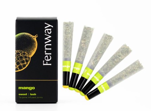 Photograph of product: Fernway Mango 0.5g 5pk Prerolls