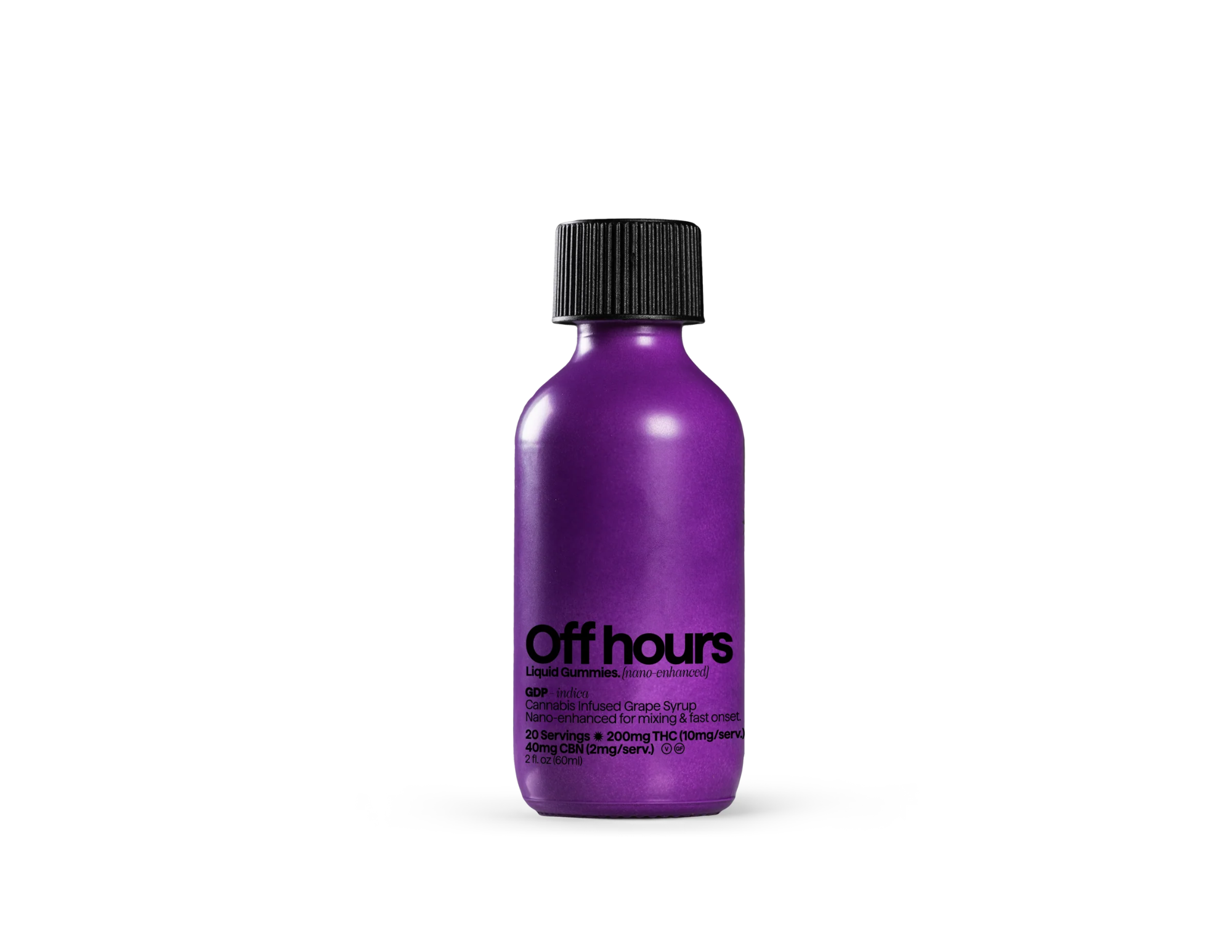 Photograph of Product: Off Hours - Granddaddy Purp Syrup - 200mg