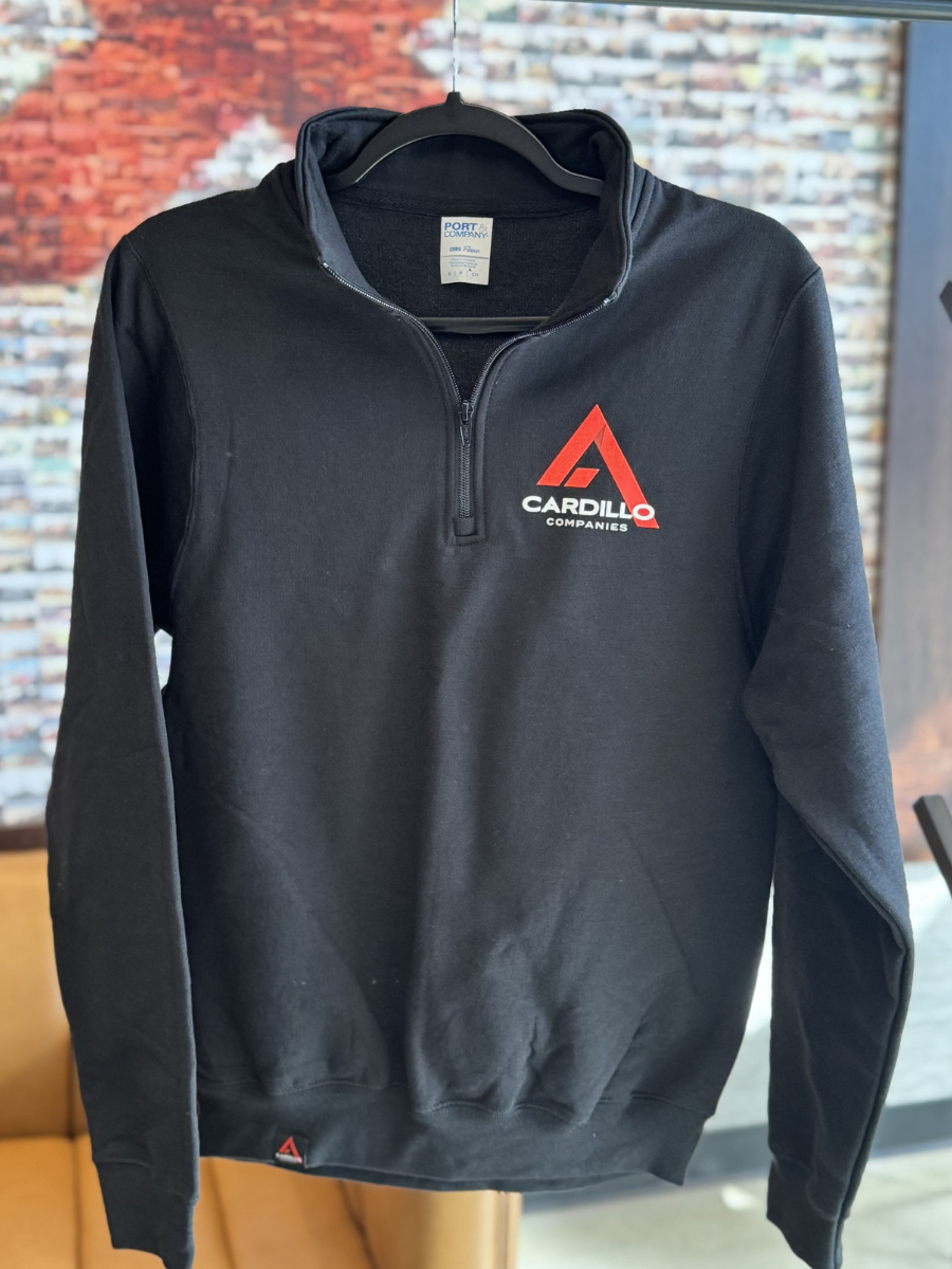 Photograph of product: Cardillo Companies 1/4 Zip Sweatshirt | Small - 3XL