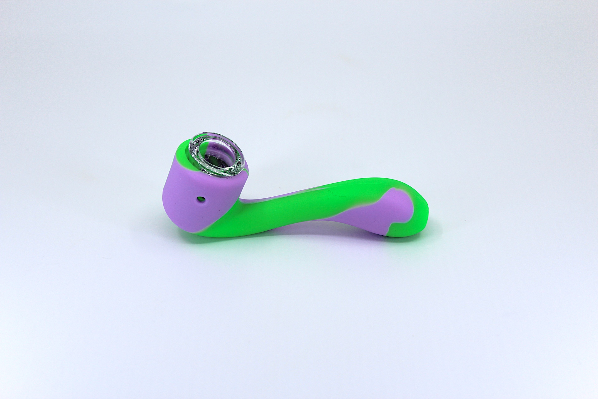 Photograph of product: Glass - 5.5" SirEEL Silicone Savant Hand Pipe with Glass Bowl