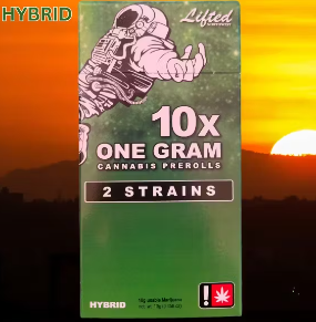 Photograph of product: LIFTED - PREROLL - 10PK - HYBRID - ROYAL RUNTZ & BLUE CHERRY GELATO
