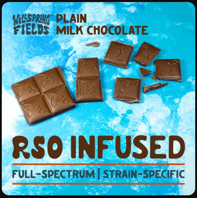Photograph of product: RSO Infused Milk Chocolate Bar 100mg | 10pc - 