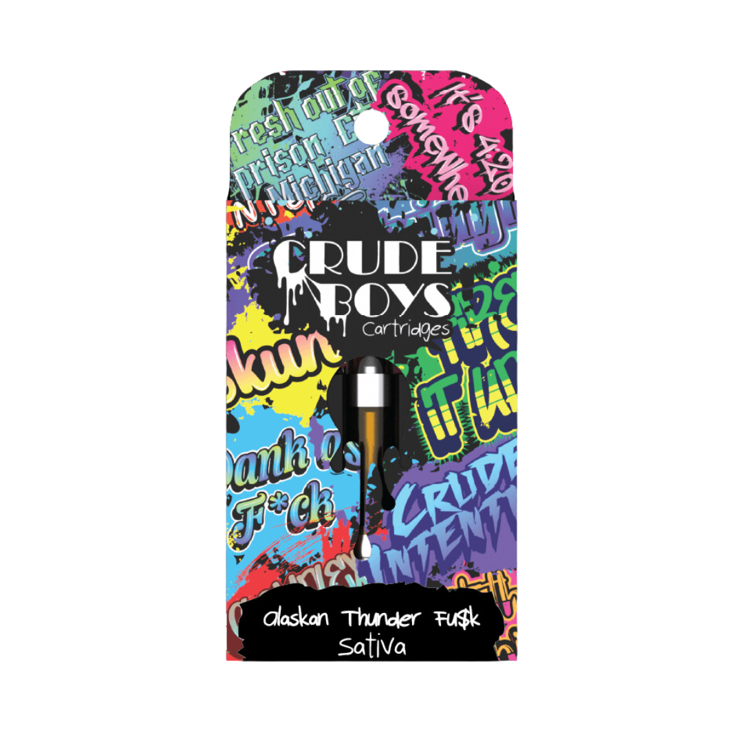 Photograph of product: Crude Boys - 1g 510 Cart - Alaskan Thunder Funk