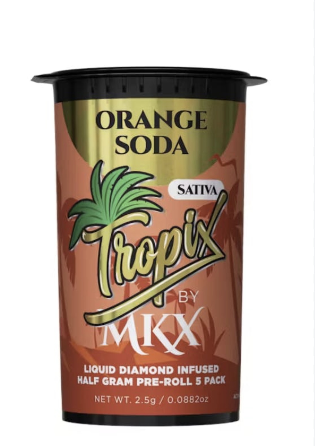 Photograph of product: MKX: Orange Soda Infused PreRolls Multi-Pack (5x0.5g)