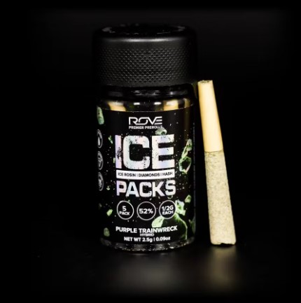 Photograph of product: Purple Trainwreck | Infused 5 Pack | 2.5g