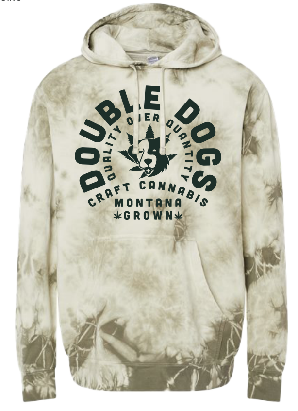 Photograph of product: Double Dogs Tie Dye Hoodie S