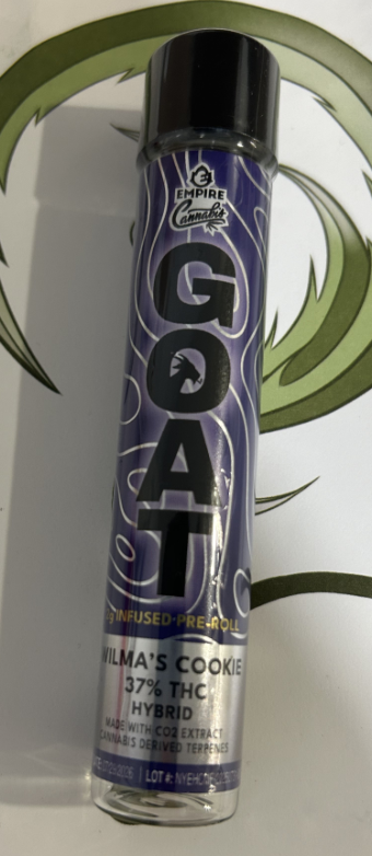 Photograph of product: Wilma's Cookies GOAT Infused PreRoll [A39]