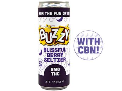 Photograph of product: Buzzy Blissful Berry 1:1 TH-oui:CBN Beverage 5mg