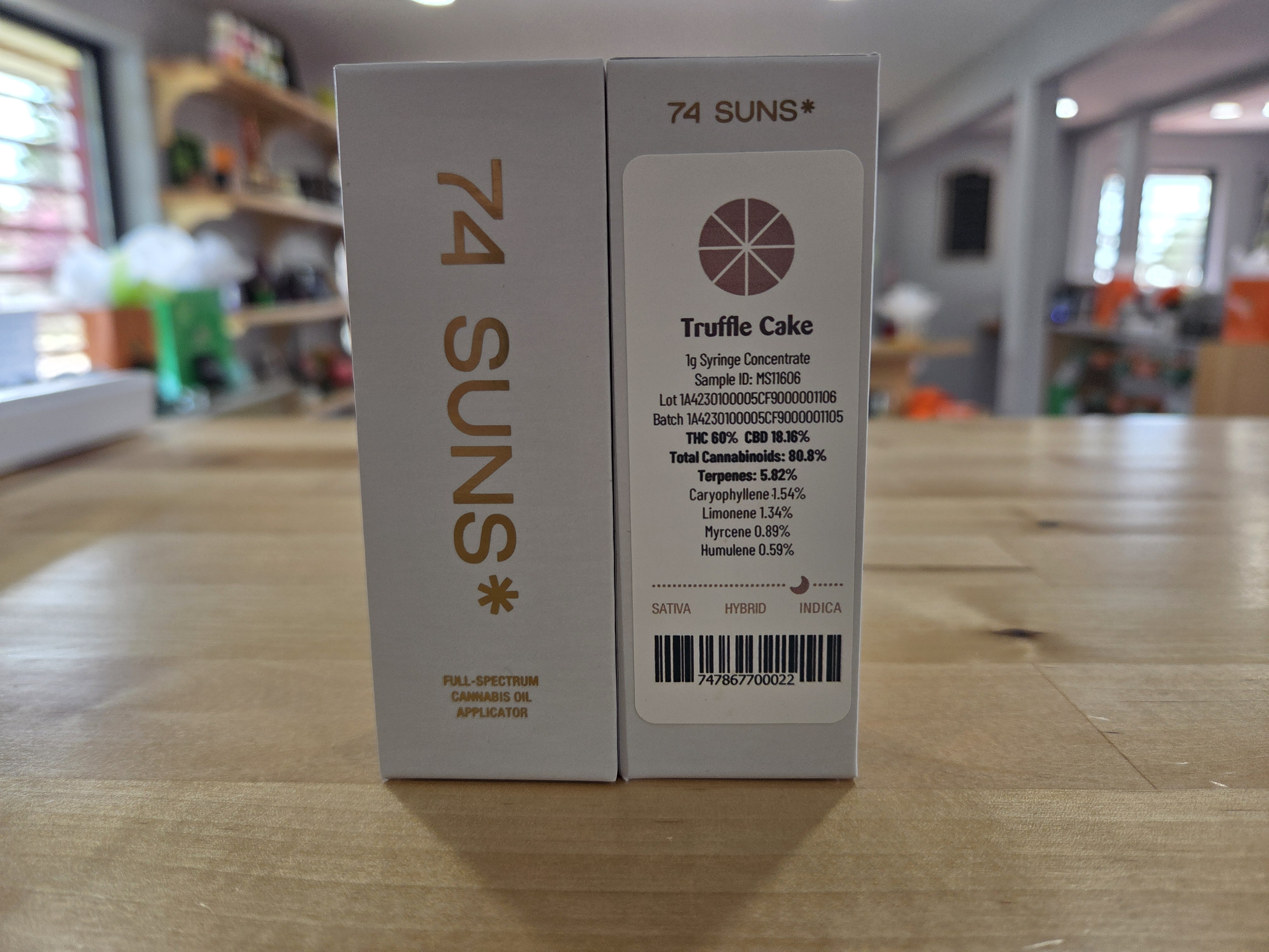 Photograph of product: 74 Suns- Truffle Cake (I/H) Syringe