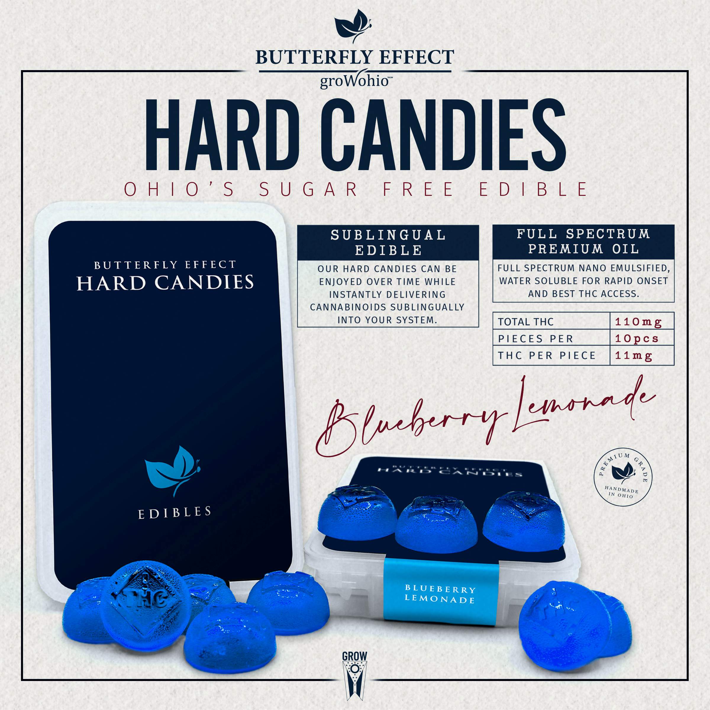Photograph of product: Blueberry Lemonade Hard Candy
