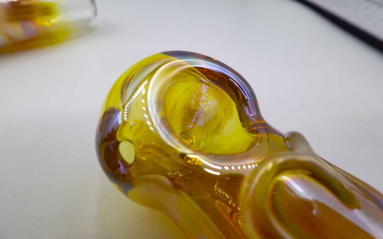Photograph of product: Amber & Luke Gitnes | Glass | Peanut Pipe