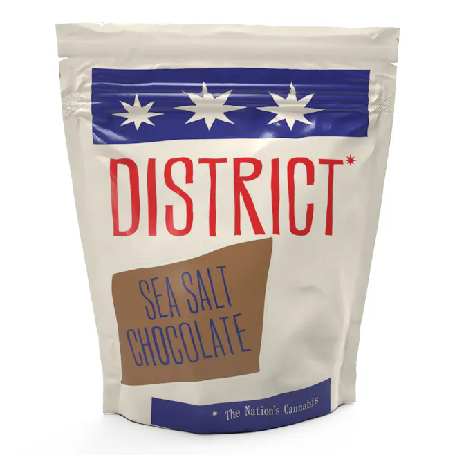 Photograph of product: District Oui'd Sea Salt Chocolate 10mg TH-oui 10pc