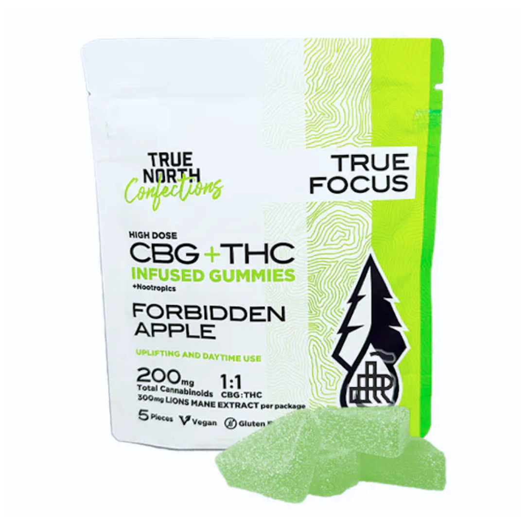 Photograph of product: True North | Forbidden Apple 1:1 Gummies | 100mg