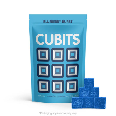 Photograph of product: Cubits | Blueberry Burst | Gummies | 10mg | 200mg