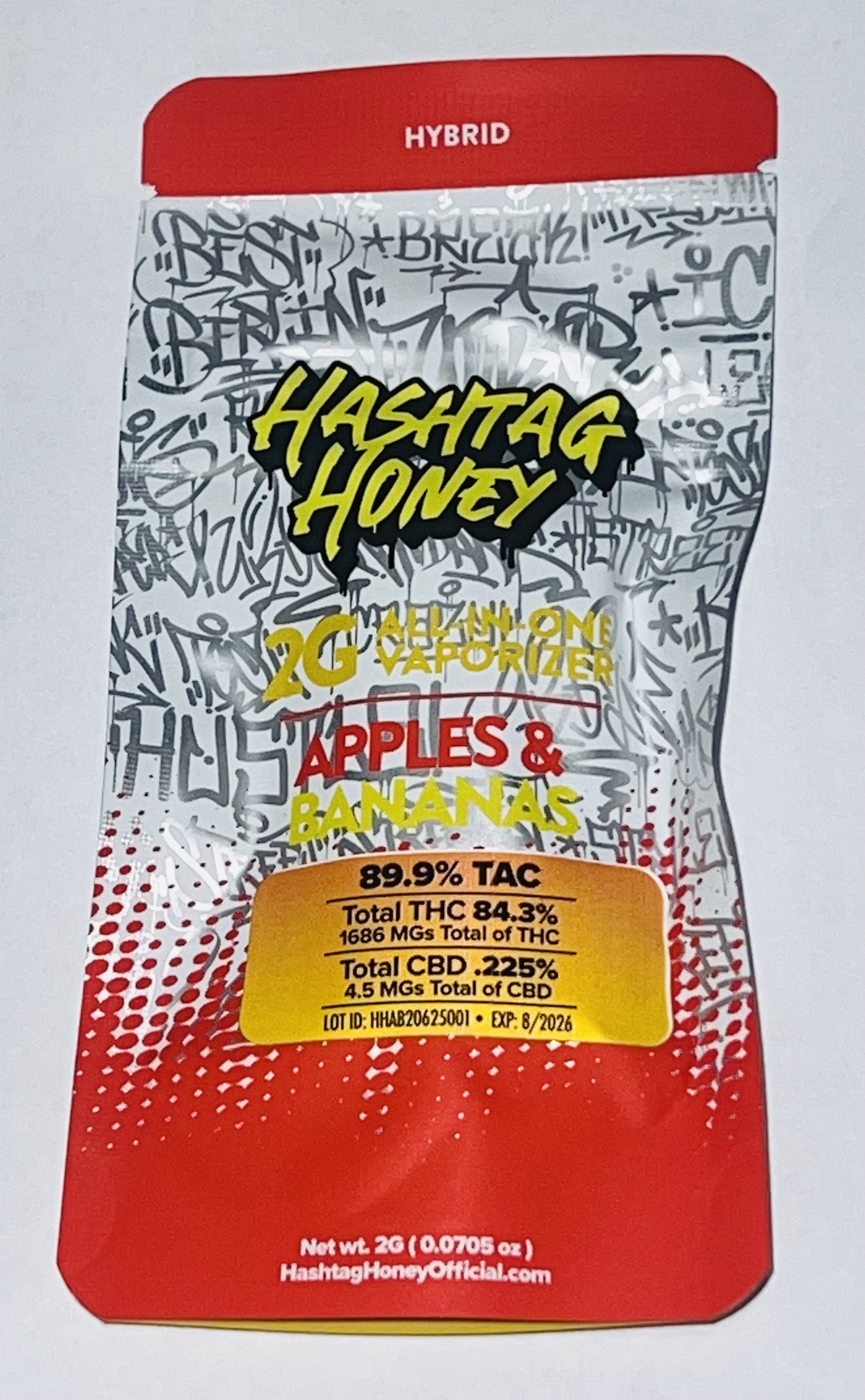 Photograph of product: au chocolattag Honey | Apples & Bananas | 2g Vape