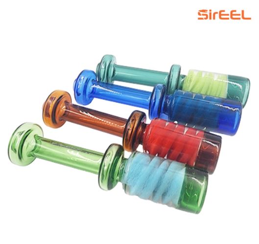 Photograph of product: 4" SirEEL Frit Twist Chillum Assorted Colors