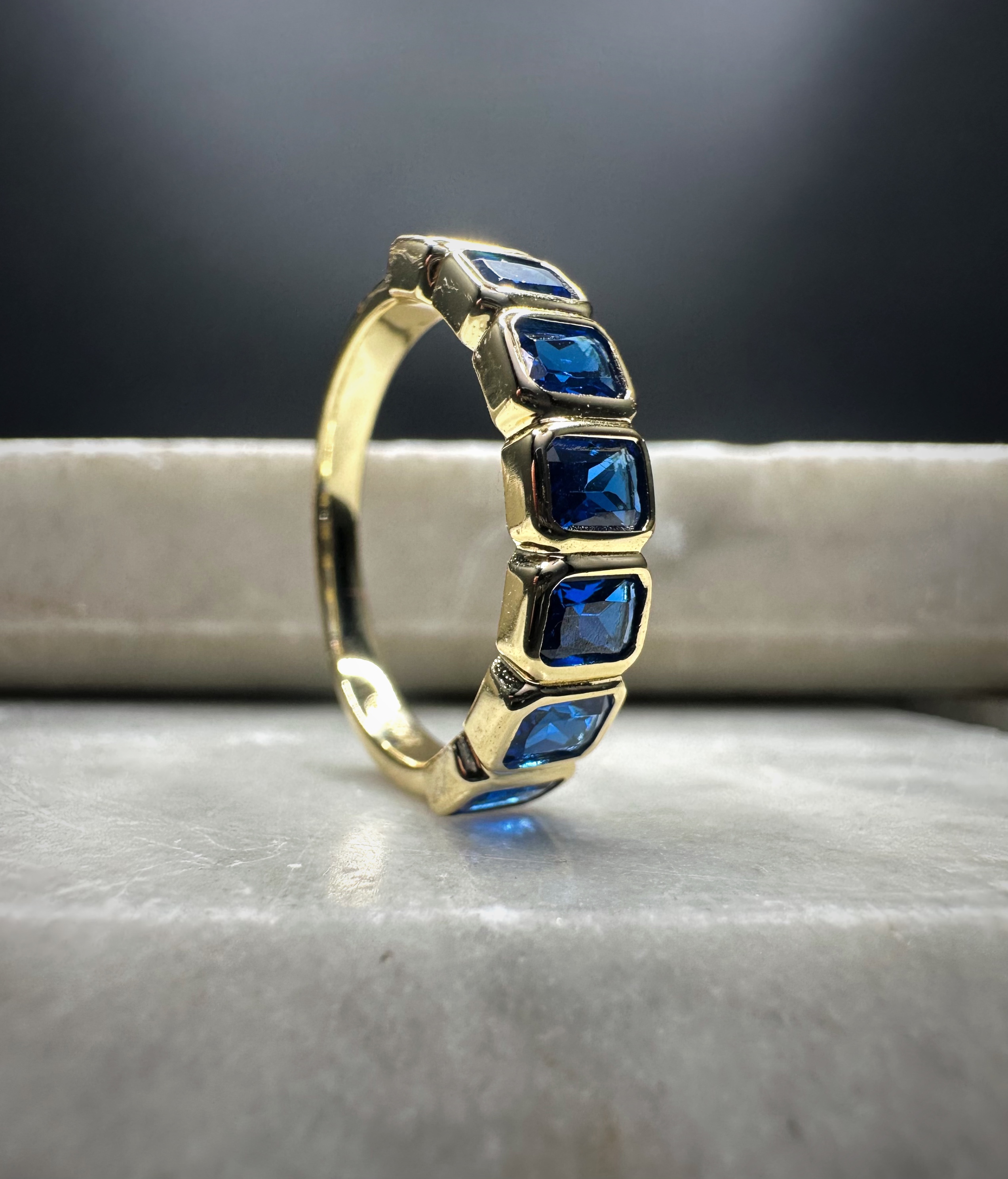 Photograph of product: Brooklyn or Bust | Blue Ocean Square Ring