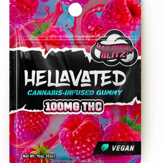 Photograph of product: Hellavated Gummy: Raspberry - 