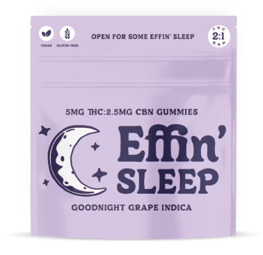 Photograph of product: Goodnight Grape 2:1 (TH-oui:CBN) - 10pk/100mg (10mg TH-oui each)