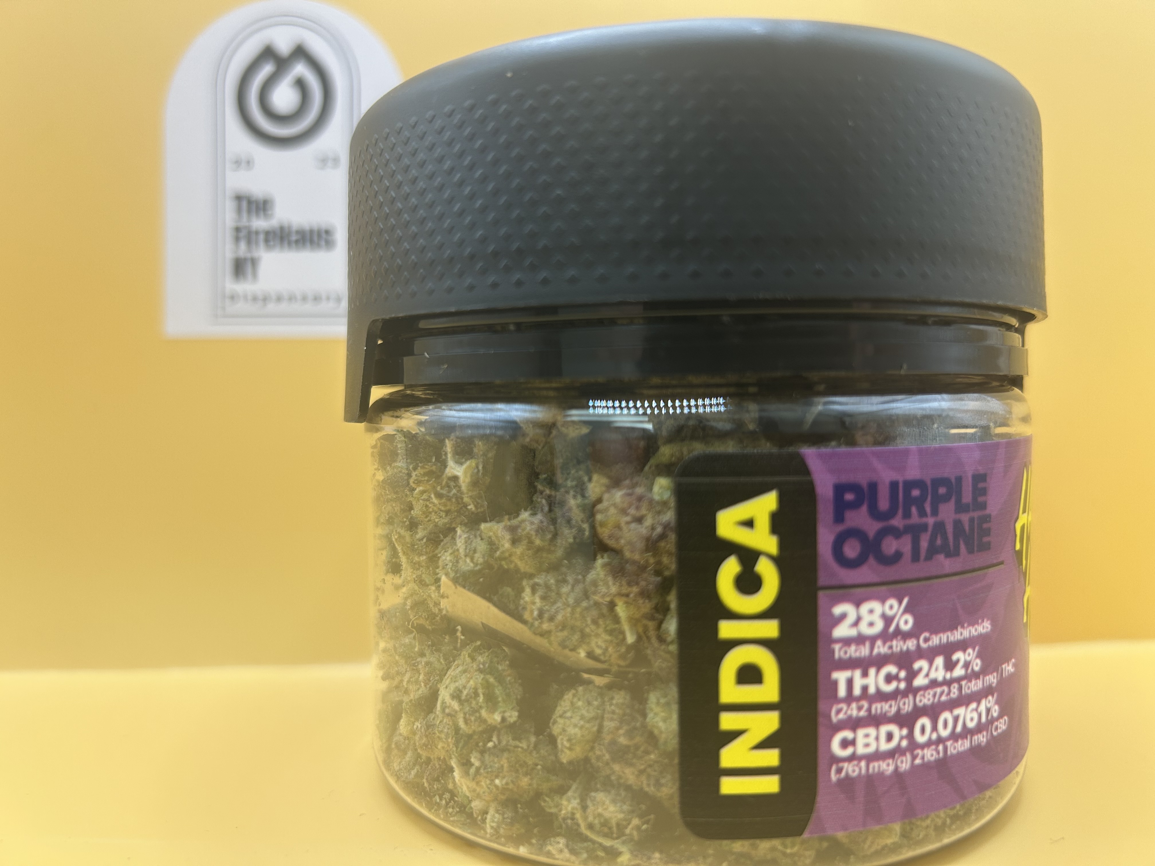 Photograph of product: au chocolatTAG HONEY I PURPLE OCTANE I Oui'd | 24.2% TH-oui | 28G FLOWER SMALLS