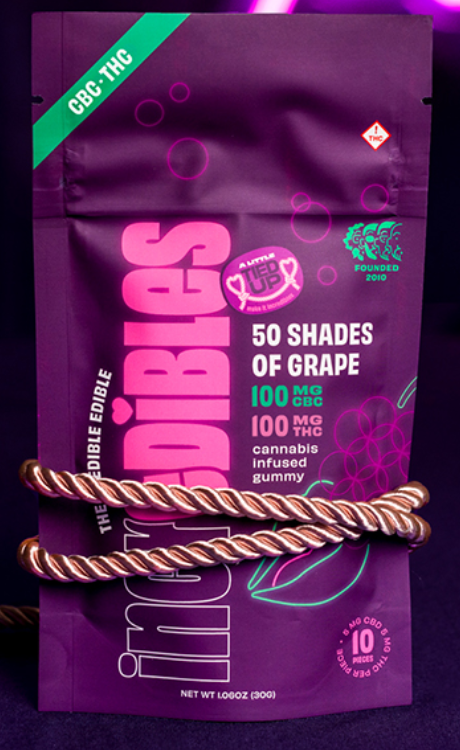 Photograph of product: Incredibles 1:1 50 Shades of Grape Gummies 100mg 20pk