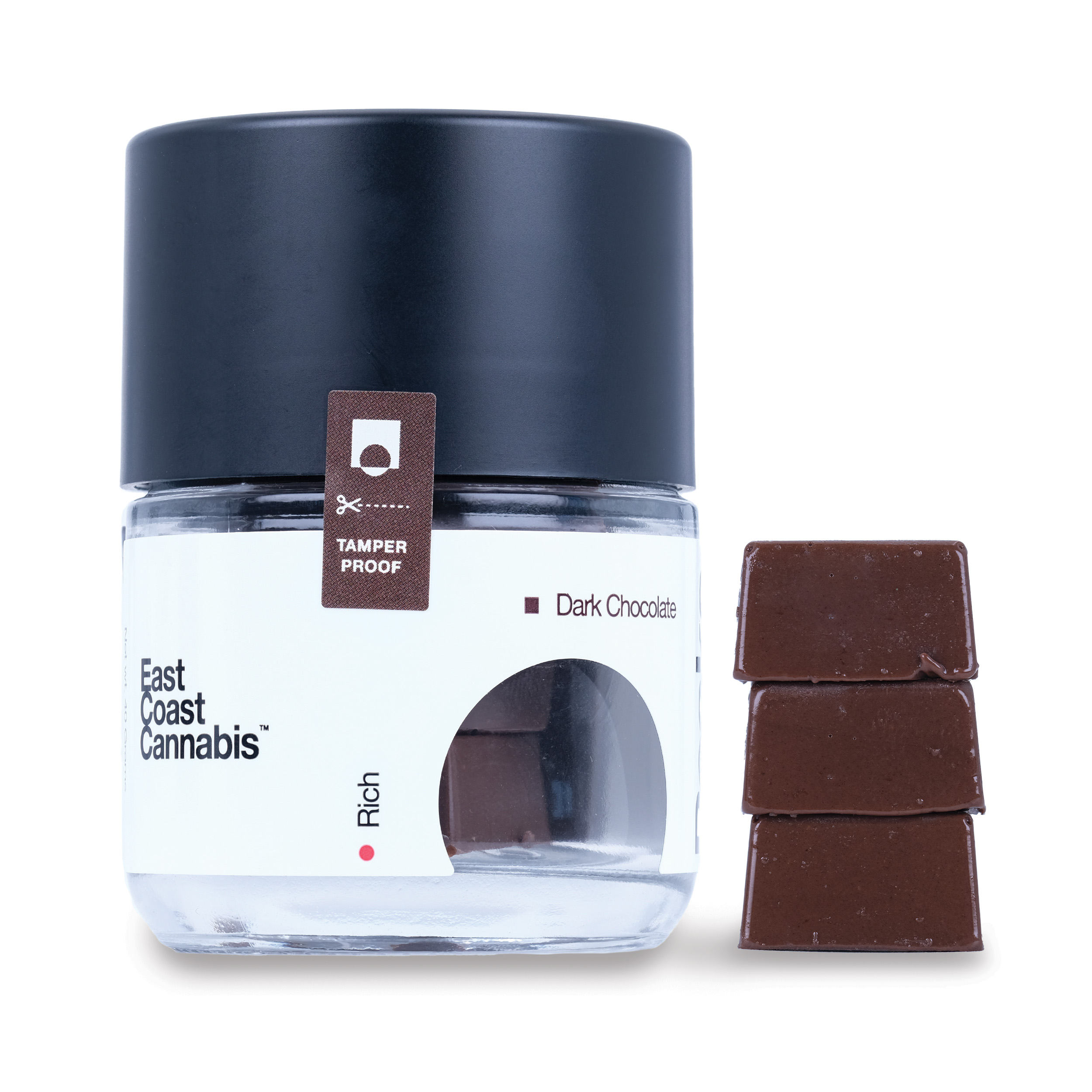 Photograph of product: Peaks - Dark Chocolate - 100mg/10pk