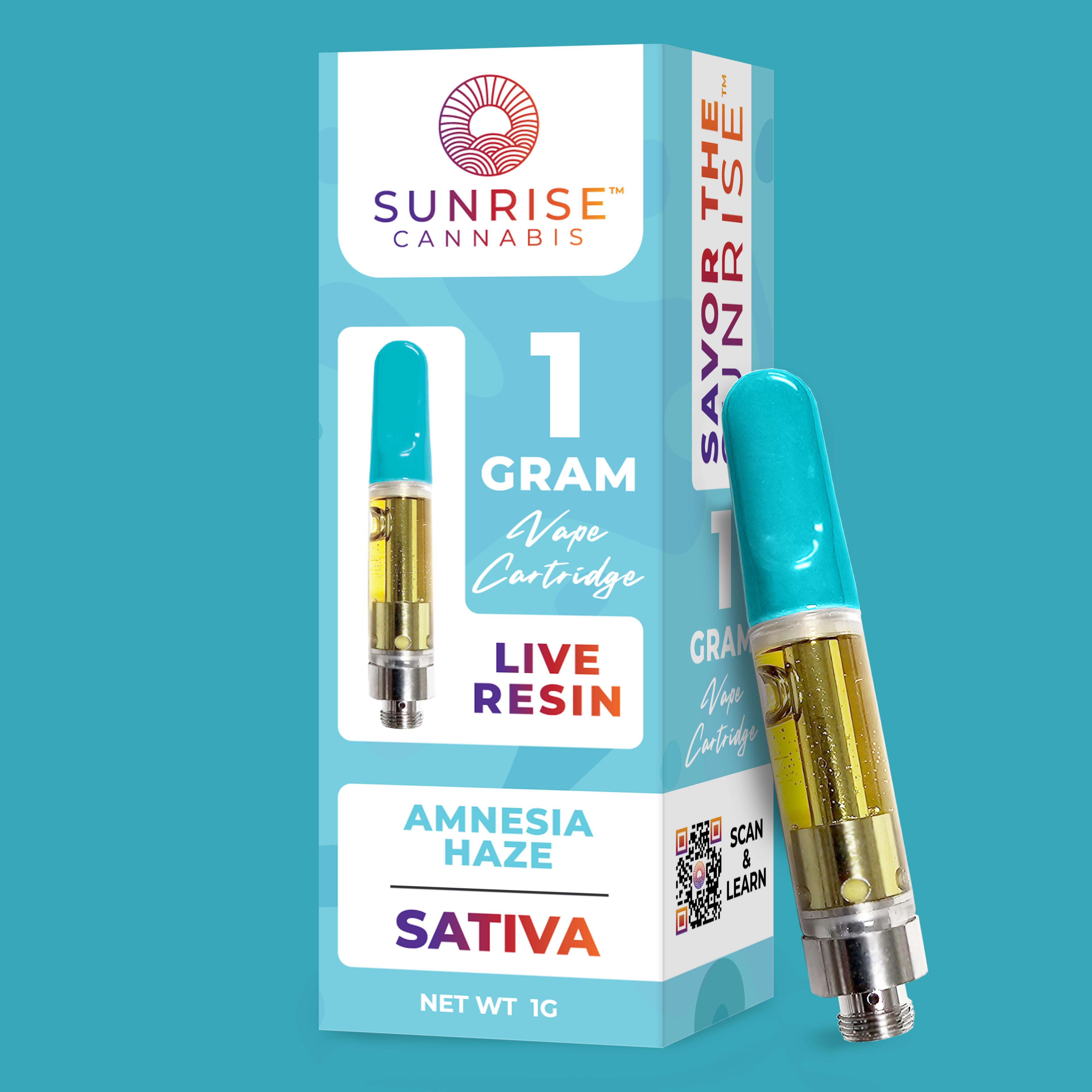 Photograph of product: Sunrise | Amnesia Haze Oui'd Live Resin Cart | 1g