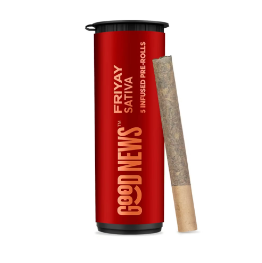 Photograph of product: Good News Infused Pre-Roll  Friyay Watermelon (S) 5pk